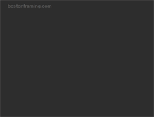 Tablet Screenshot of bostonframing.com